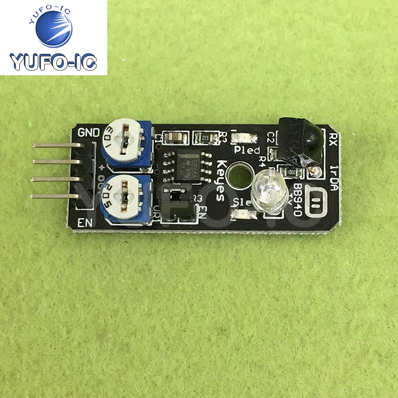 Инфракрасный Барьерный модуль датчик обхода препятствий на тележке черный и