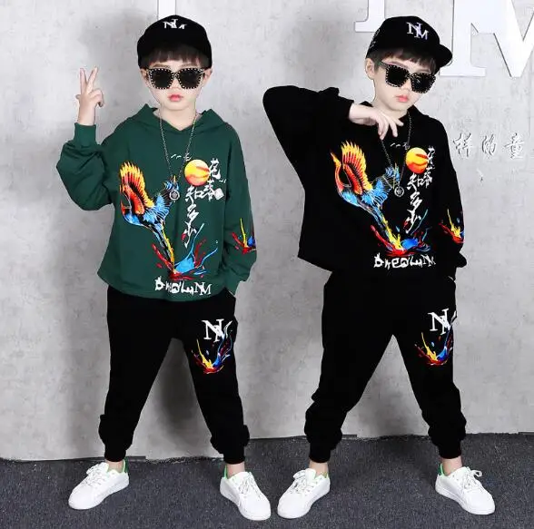 Комплект одежды для мальчиков 8-12 лет повседневная спортивная толстовка с