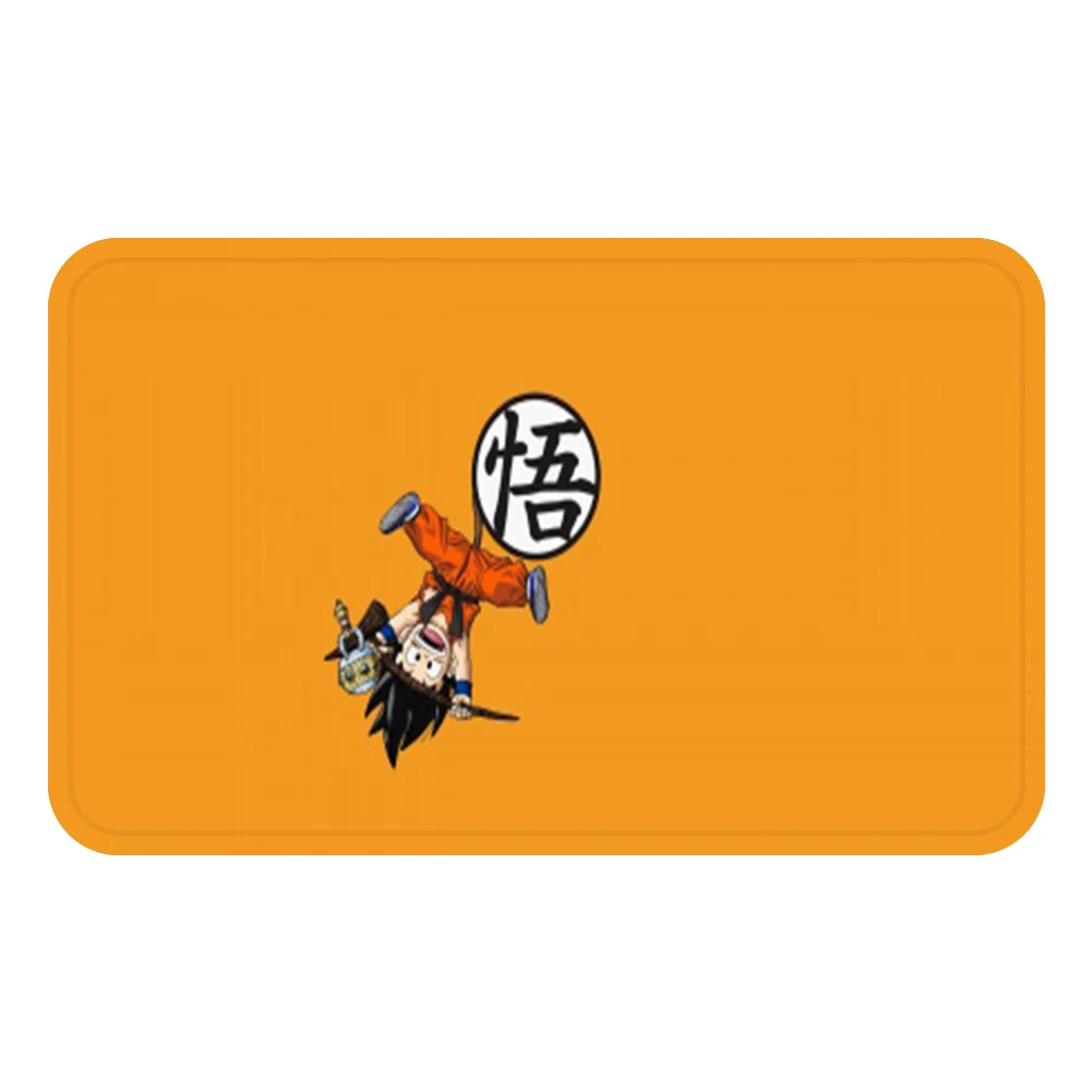 Зеленый DRAGON BALL Son аниме Гоку коврик для ванной кухня ковер декоративные Противоскользящие коврики комната автомобиль пол бар ковры домашний декор для дверей подарок - Цвет: Зеленый