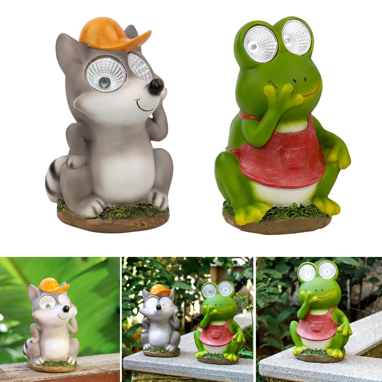 

Resin Solar Garden Decor LED Lamp Balcony Decoration Housewarming Gift