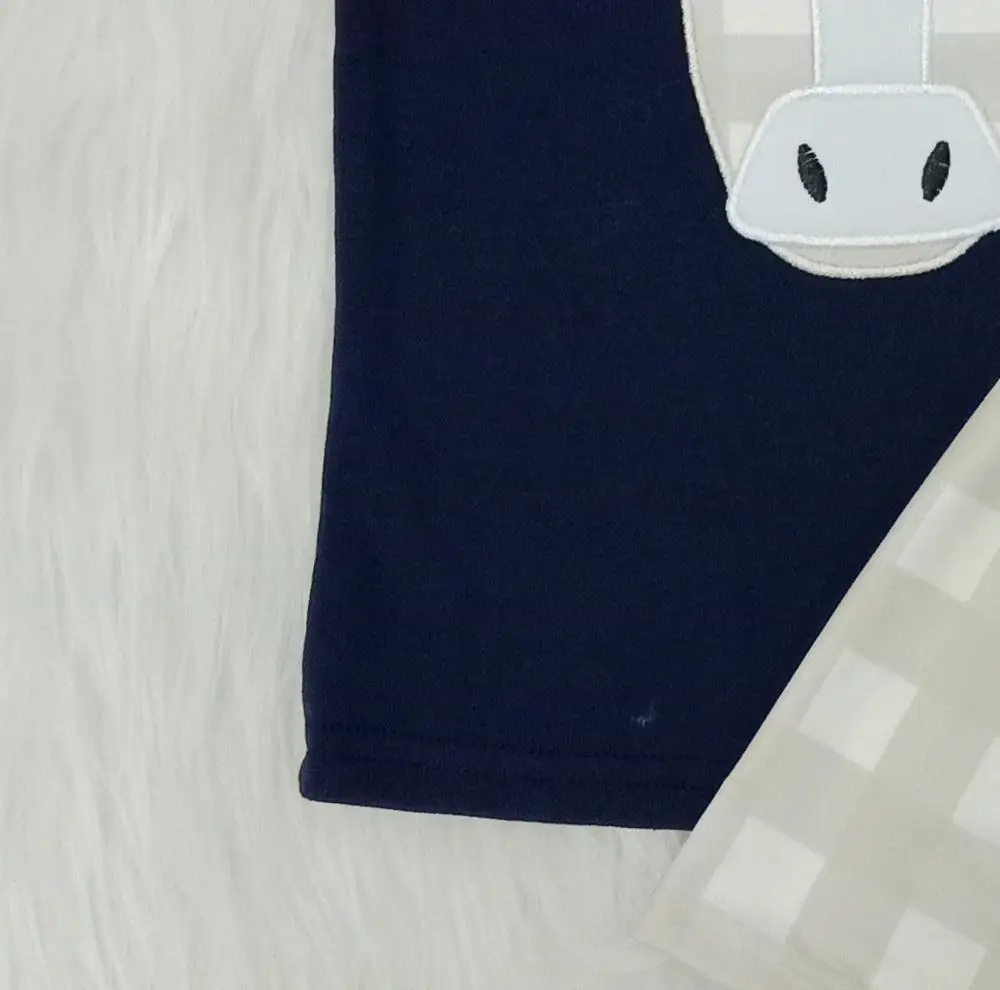 Одежда для новорожденных девочек топ с вышивкой ягненка сетчатые брюки одежда