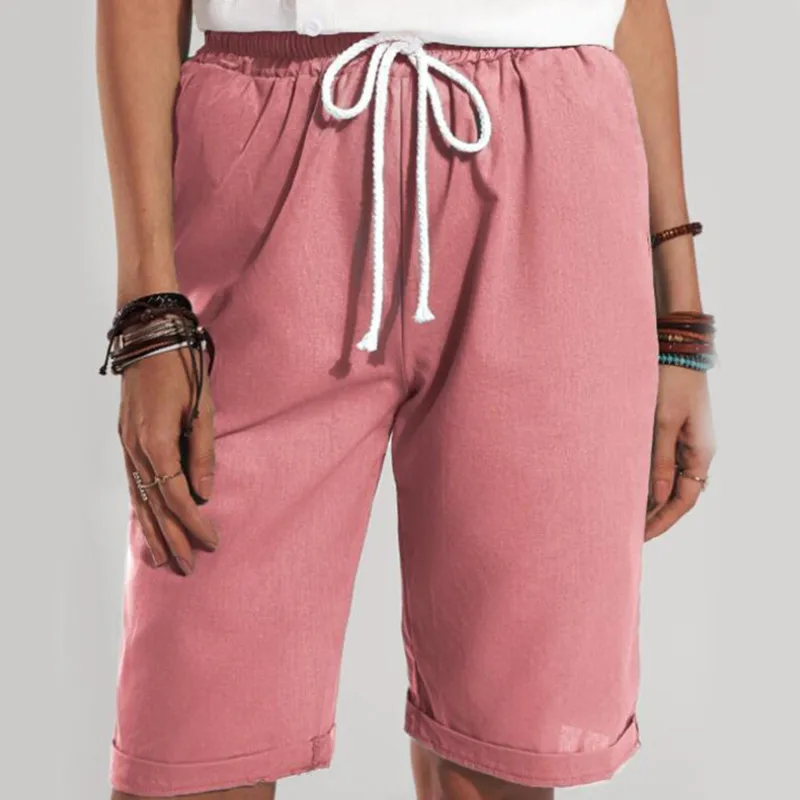 

Summer Beach Shorts Women's Solid High Waist Harem Pants Capris Clothing Womens Trousers Spring Black Casual Loose Women Clothes