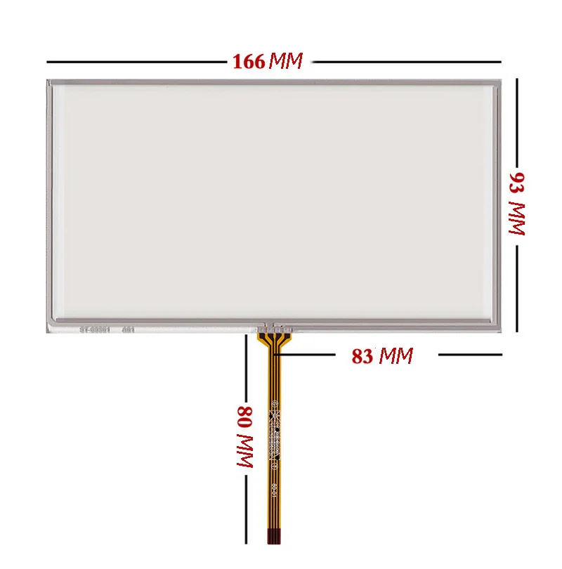 

For 7inch TM070RDH01 C070VW03 V0 166*93mm 93*166mm 166mm*93mm 93mm*166mm Resistive Touch Screen Replacement