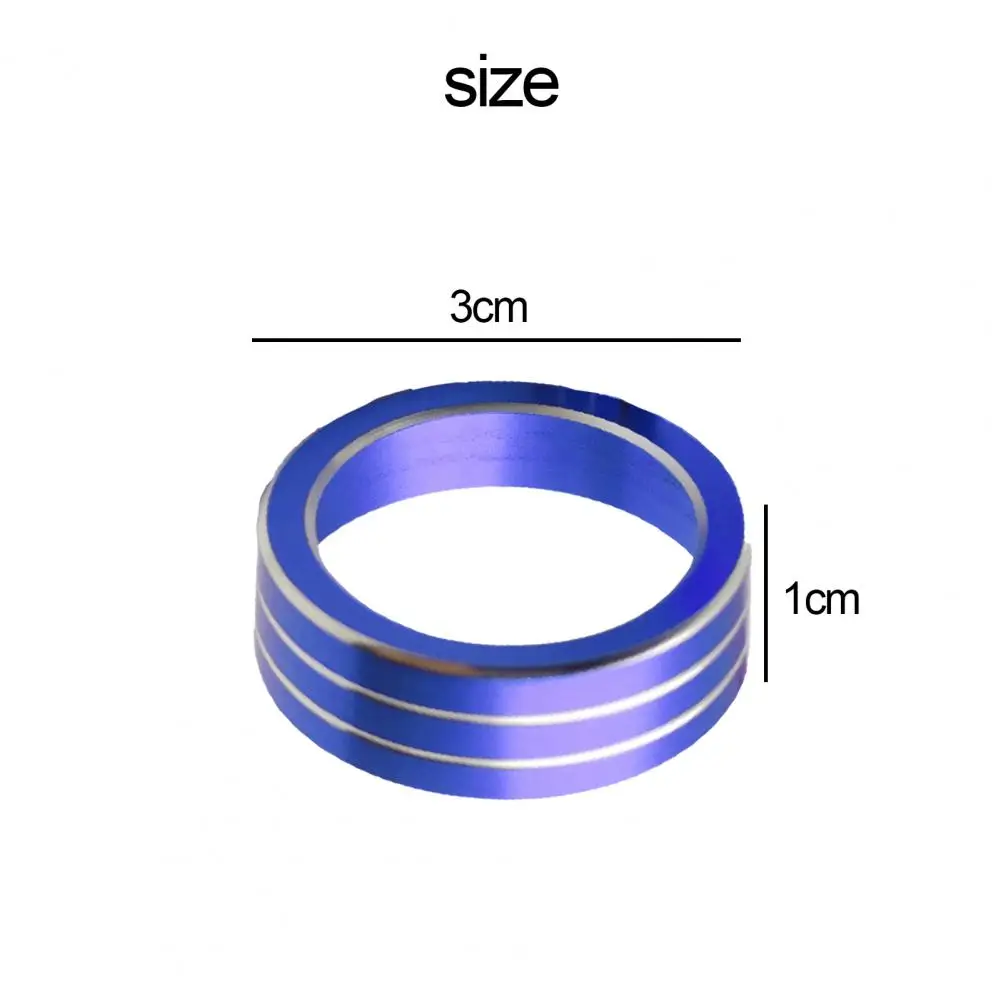 

Hot Sales!!! 2Pcs Car Air Conditioner Knob Button Decorative Rings for Honda Civic 2016-2017