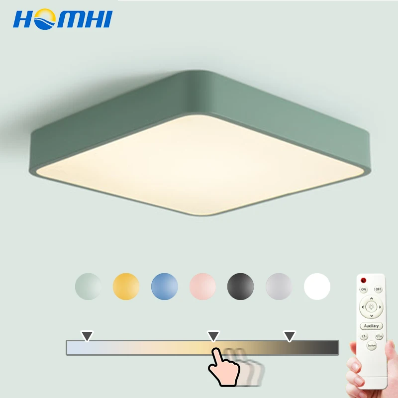 Потолочные светильники для гостиной квадратные приглушаемые лампы потолка