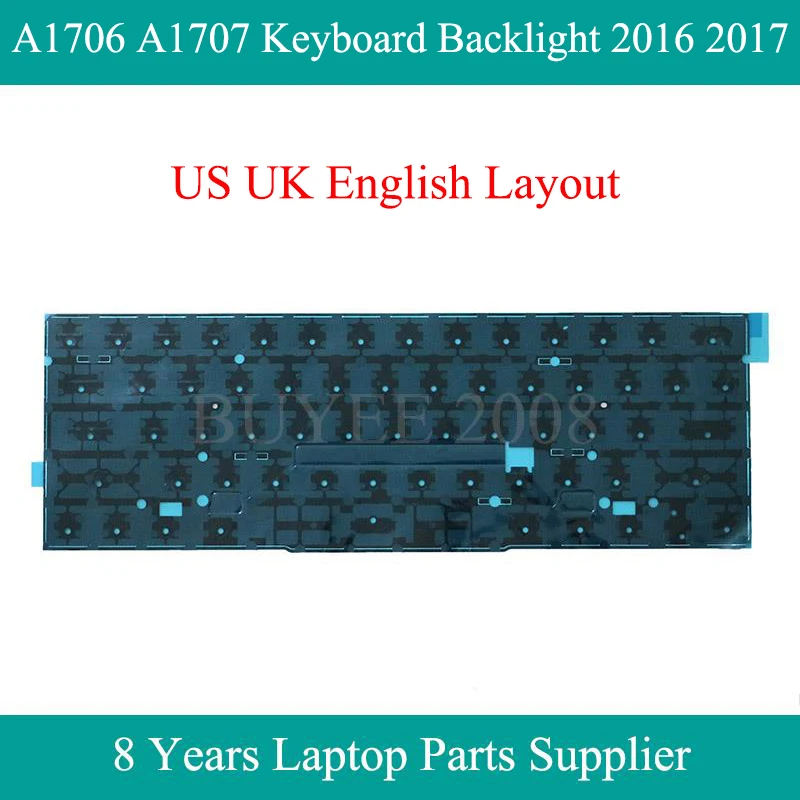 

Original A1706 A1707 Keyboard Backlight For Macbook Pro 13.3" 15.4" English US UK A1707 A1706 Keyboards Backlit 2016 2017 Year