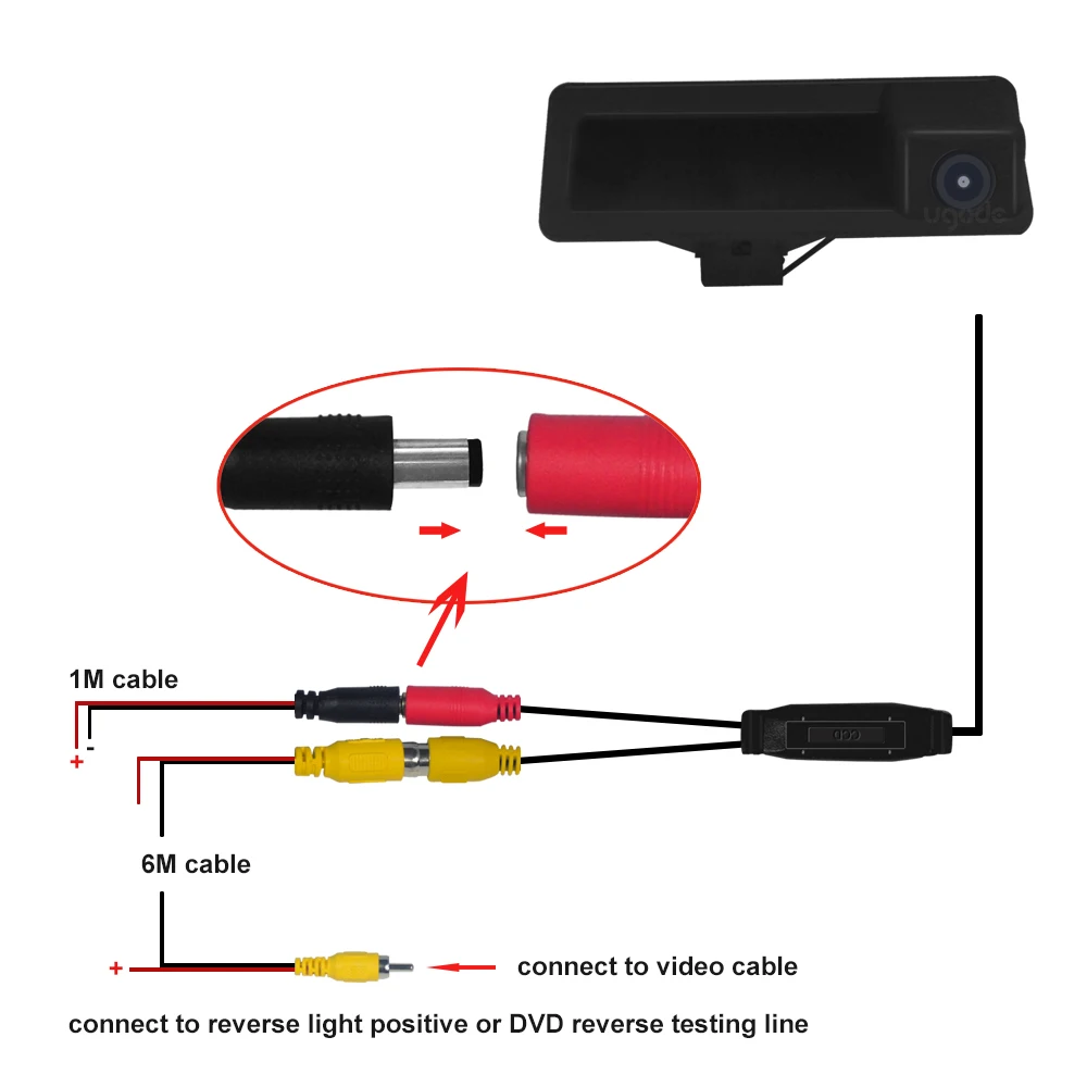 Автомобильная камера заднего вида с CCD HD ночным выпуском багажника резервная для