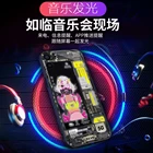 Чехол для телефона из закаленного стекла со светодиодной подсветкой для iPhone 13, 12 Pro Max, 11, XS, 8, 7, 6