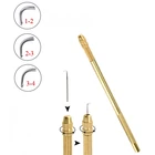 Вентилируемая игла для волос 1 шт. + 3 шт., металлическая съемная игла, полностью закрывает волосы спереди, парика-накладка, Качественные наборы крюков для парика