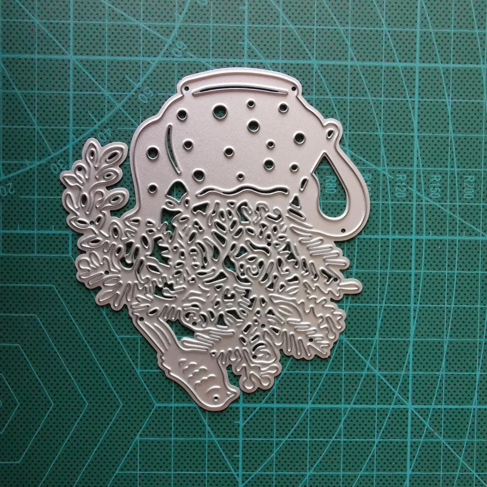 Металлические Вырубные штампы в виде чайника и птицы декоративная рамка для