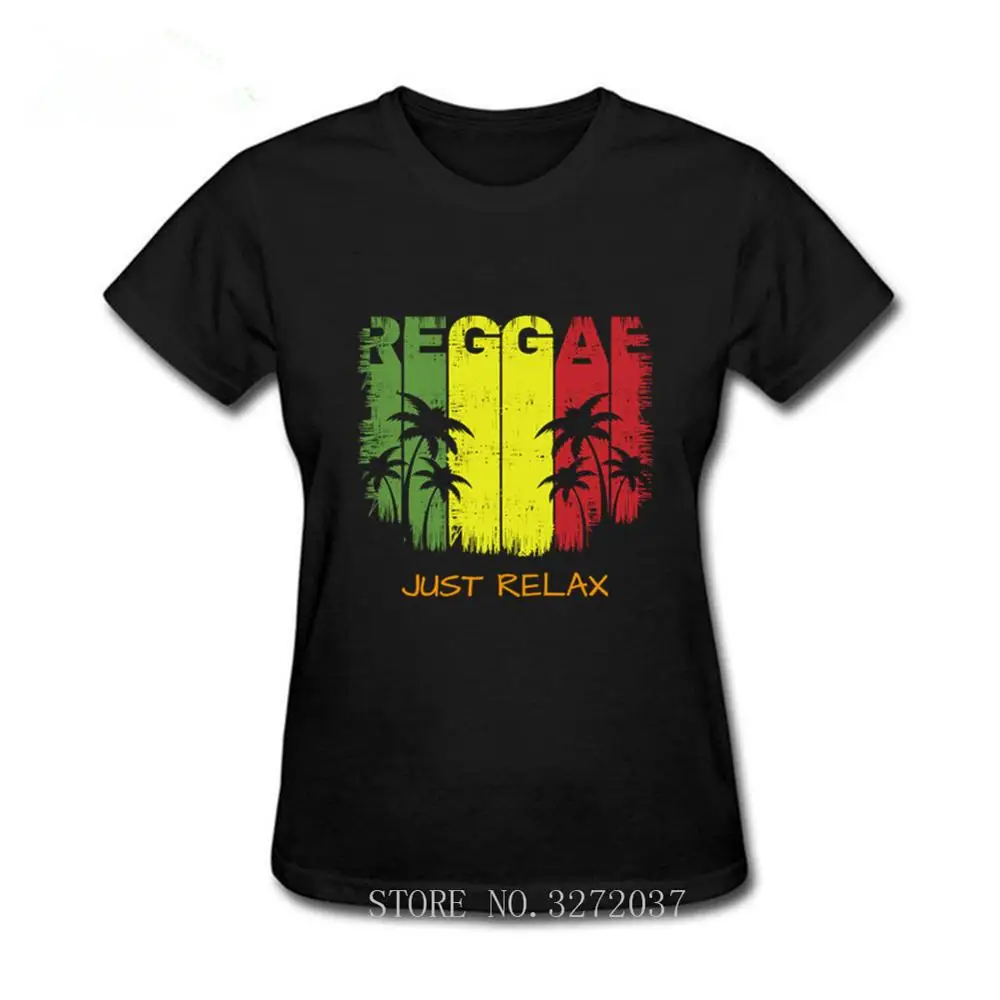 2019 Latest design women tshirt Short sleeve Reggae Just Relax cool tee tops Women crew neck t-shirt | Женская одежда
