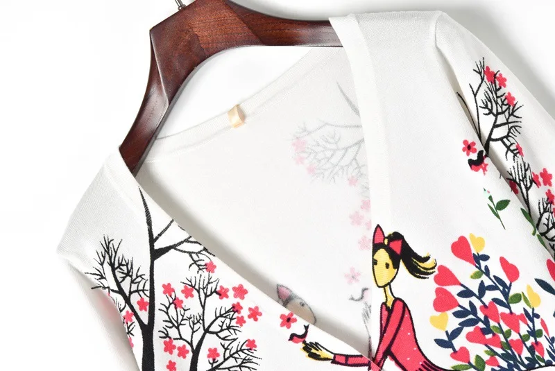 Женский трикотажный кардиган с V образным вырезом и длинным рукавом| |