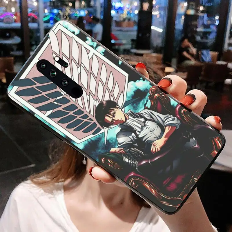 Levi Ackerman Attack on Titan black чехол для телефона Hull Redmi Note 9 8 8T 8A 7 6 6A Go Pro Max K20 K30 | Мобильные