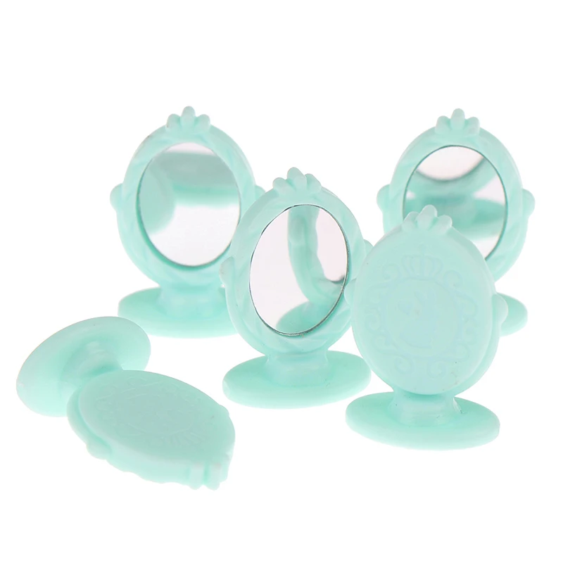 

1PC Mini Mirror 1:12 Dollhouse Miniature Mirror Doll Furniture Dressing Accessories