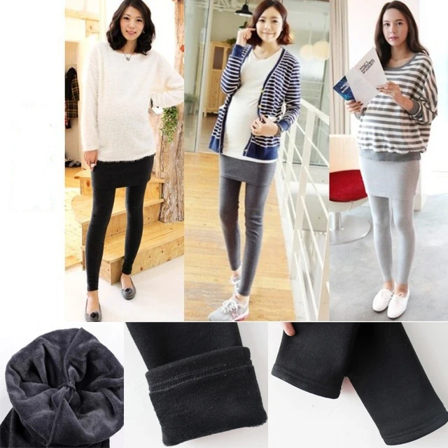 Лидер продаж 2020 обтягивающие теплые Леггинсы для беременных универсальные
