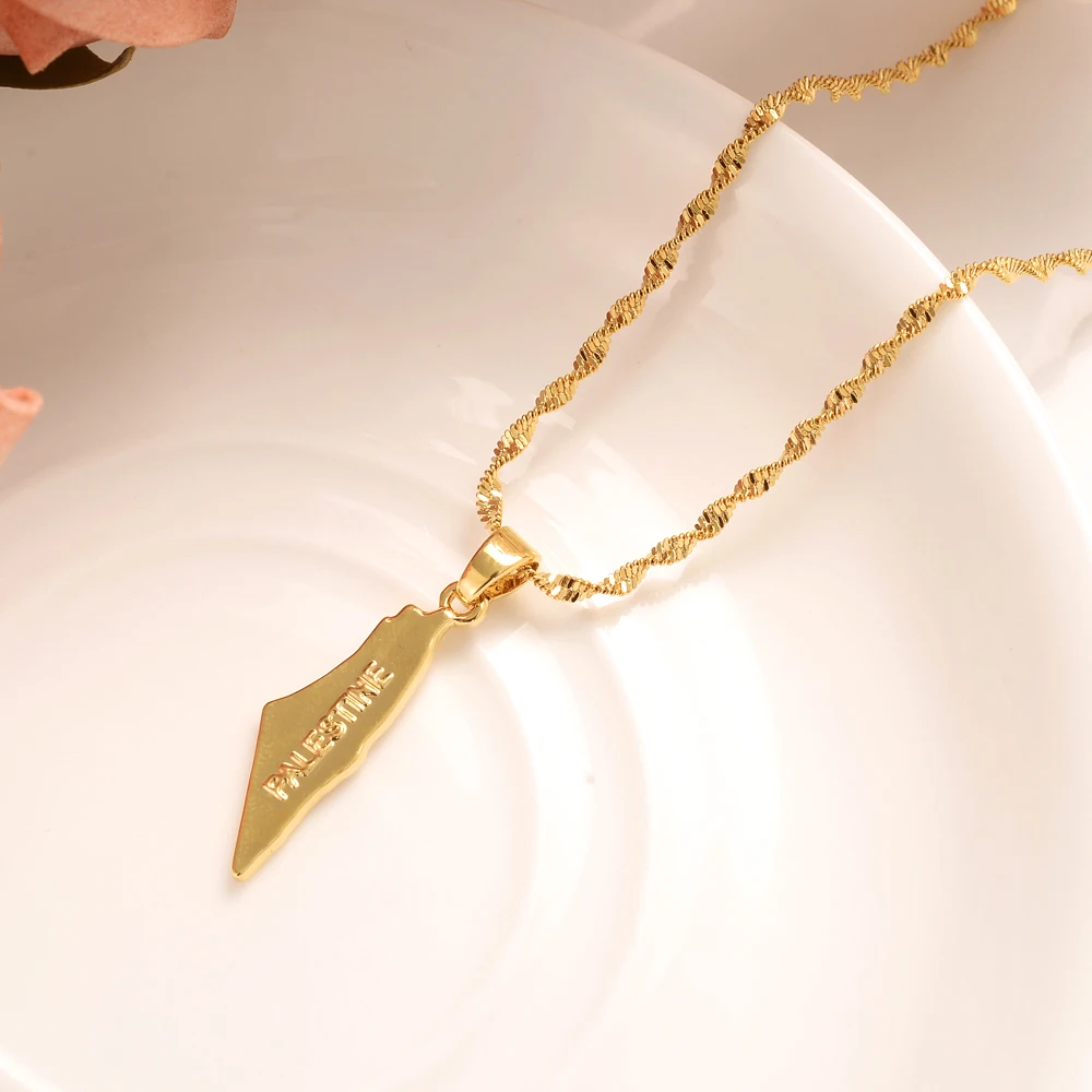 Золотой кулон в форме флага для женщин и мужчин Национальный с изображением