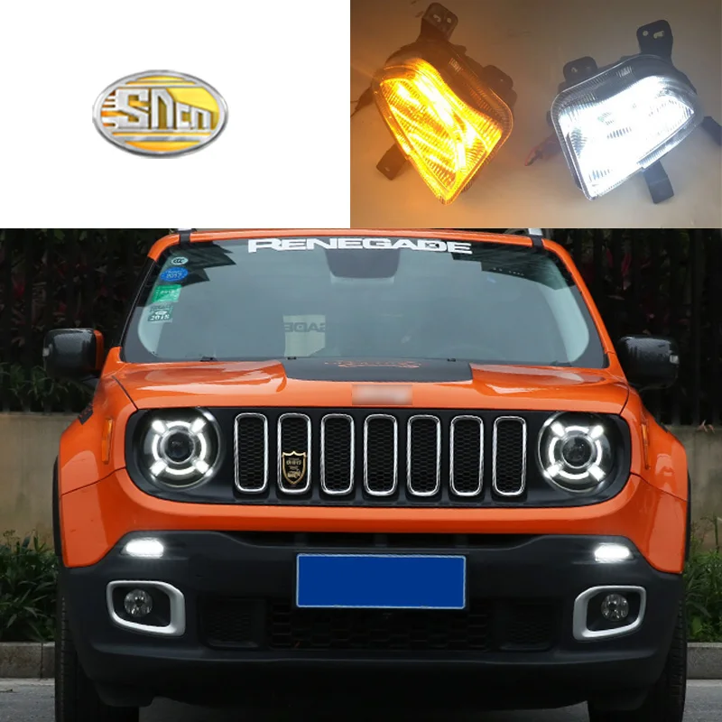 Для Jeep Renegade 2016 2017 2018 светодиодсветодиодный дневные ходовые огни противотуманные