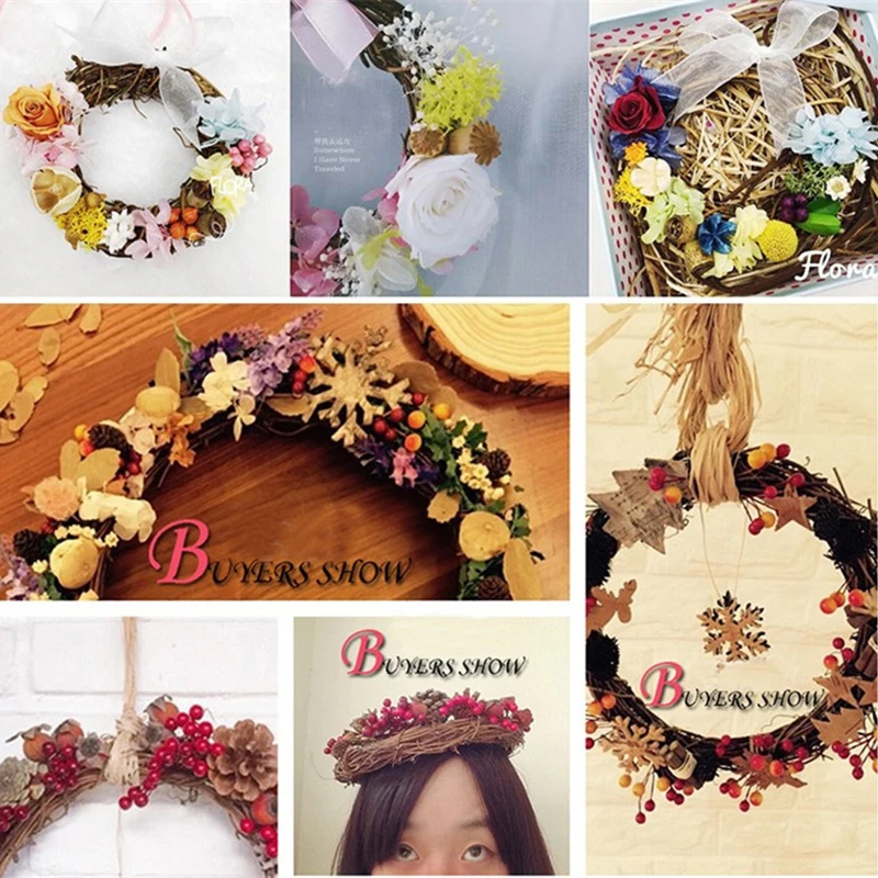 Домашний декор Рождественский венок из ротанга гирлянда 6/8/15/20/25/30 см сделай сам