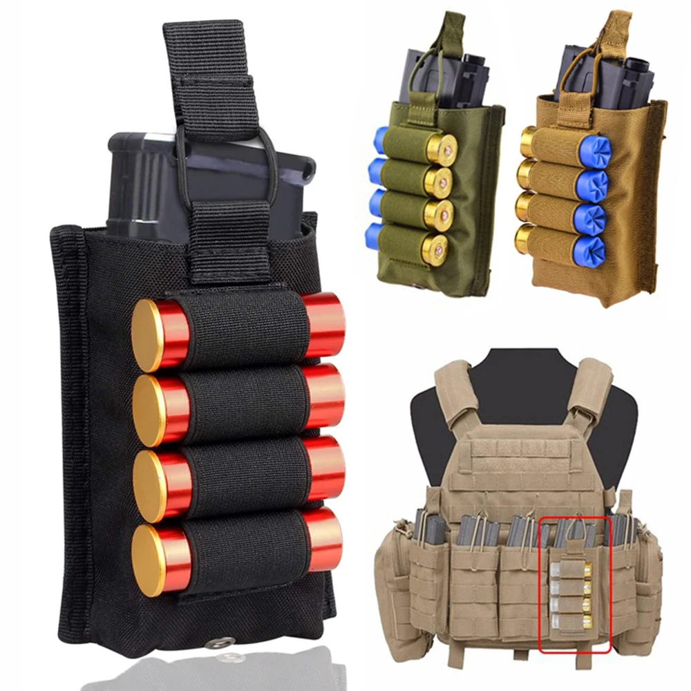 Тактическая Сумочка для магазинов Molle военная Одиночная Магнитная с открытым