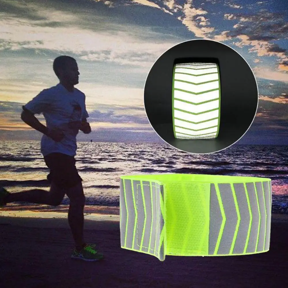 1 шт. защитный светоотражающий ремешок на запястье ремень спортивный ночной для