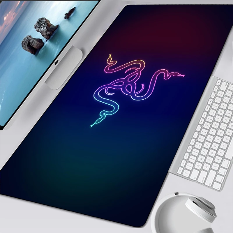 

Snake Mouse Pad Gaming Accessories Computer Large 900x400 Mousepad Gamer Rubber Carpet With Backlit Play CS GO LOL Desk Mat.