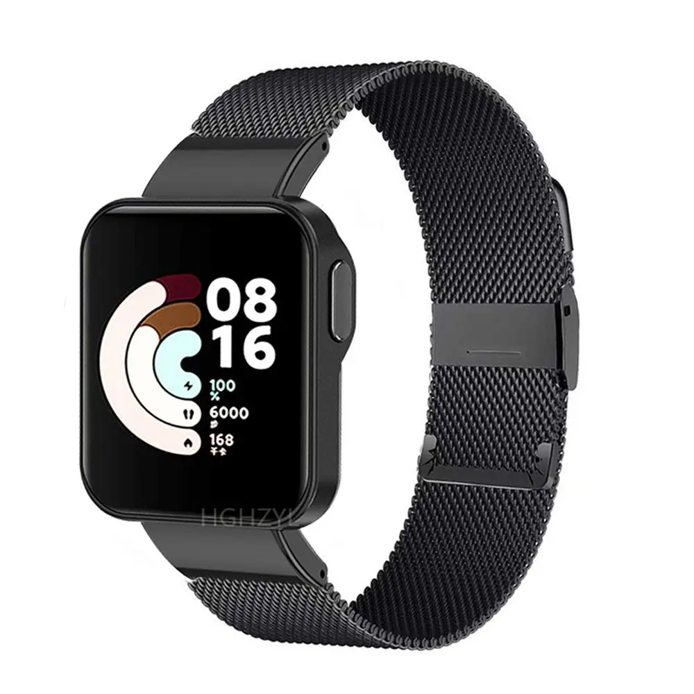 1Pc Strap For Xiaomi Mi Watch Lite Bracelet Watchband Redmi Smart Watch Band Metal Wristband Replacement Strap Accessories