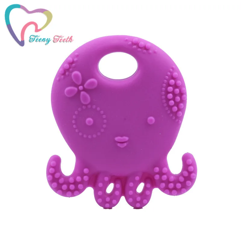 1 шт. силиконовая подвеска в виде осьминога без бисфенола|silicone pendant|silicone teether