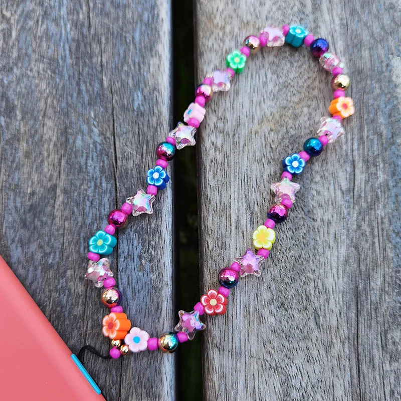 2022 NEW Universal Phone Charm Strap Mobile Chain Multi Color For Girls Phone Key Chain Strap Lanyard for Keys Lady Gift