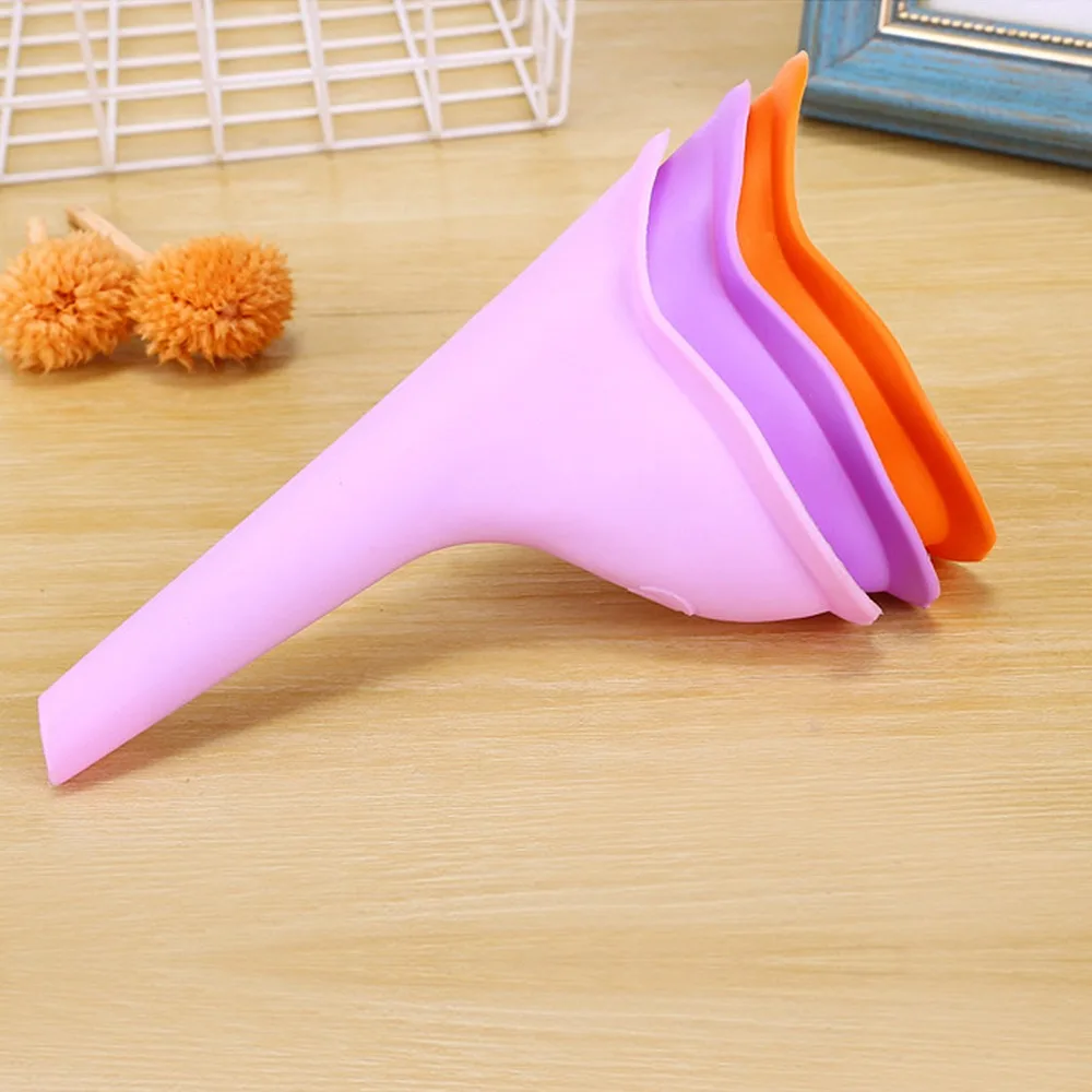 Portable Pee Funnel For Women Urination Silica gel Toilet/Disposable Paper Device Stand Up Emergency Camping tool | Обустройство дома