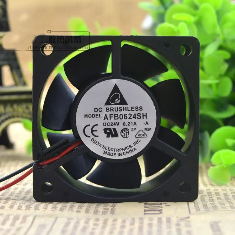 

New Delta AFB0624SH 6025 24V 0.21A 6CM 2-Wire Inverter Large Air Volume Cooling Fan