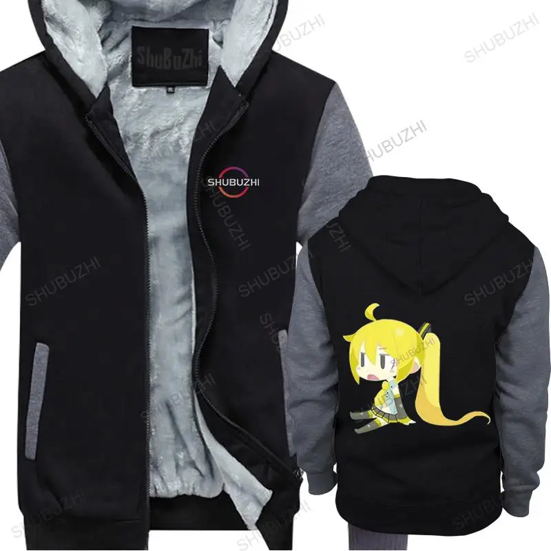 

Tops fleece hoody Men akita neru chibi Fashion Geek Male hooded zipper fashion thick hoodie men cotton brand pullover jacket