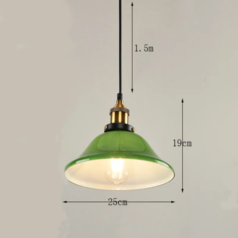 

Restoration Style Restaurant Creative Bar Cafe Emerald Green Glass Chandeliers