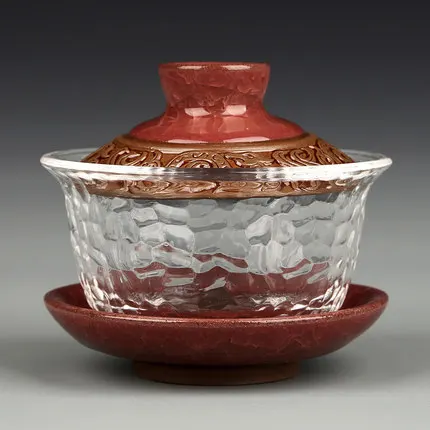 Новый год стеклянный чай Tureen керамическая чайная чашка чайный набор стеклянная