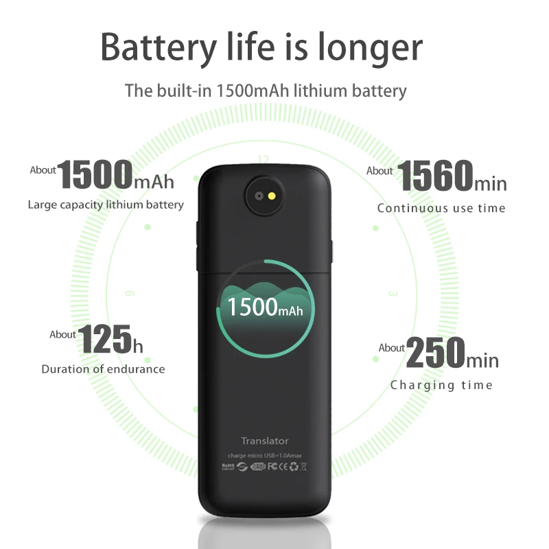 

T10 Offline Voice-Translator Smart Portable 137 Language Real-time Translator Without Internet Inter-Translation Machine