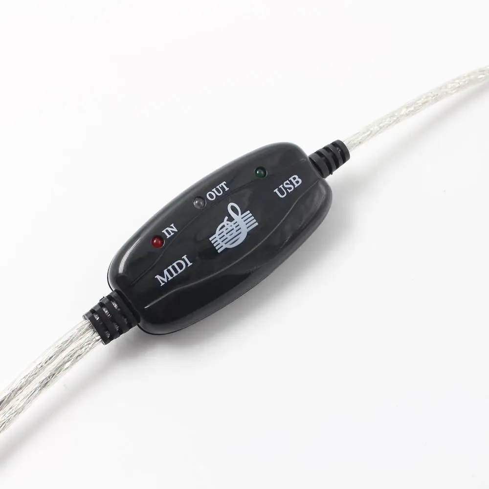 2M Keyboard to PC USB MIDI Cable Converter Music Cord IN-OUT Interface Black | Компьютеры и офис