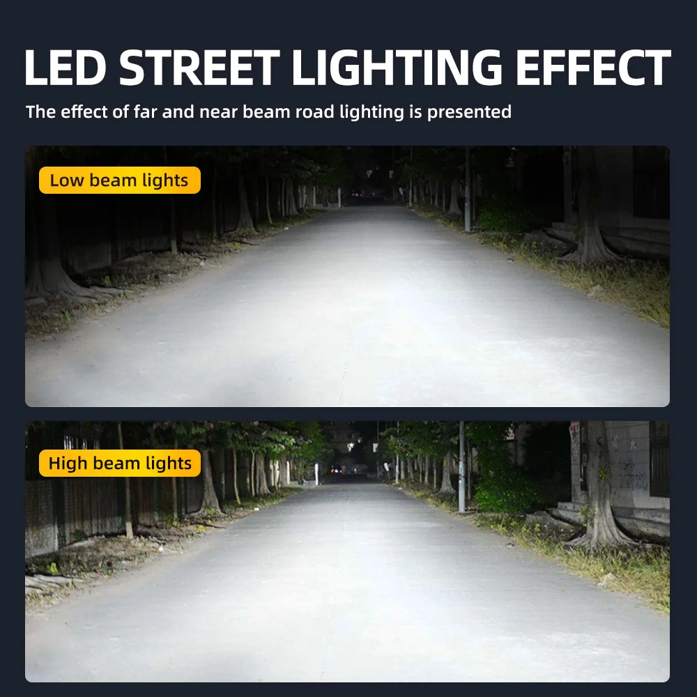 

2PCS H1 H3 Led Headlight Bulbs Hh4 LED Car Lights H4 880 H11 HB3 9005 h7 9006 H13 6000K 72W 12V 5000LM Auto Headlamps M5