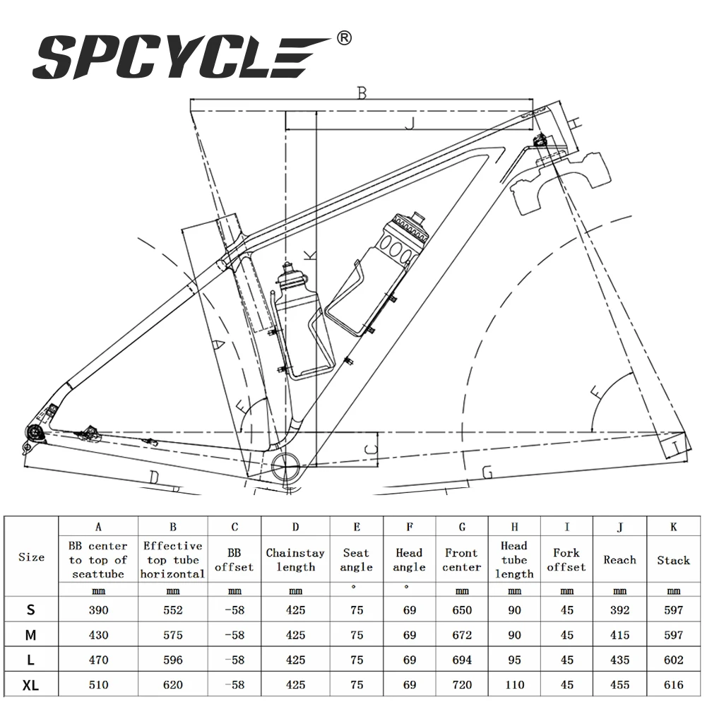 Spcycle 2022 новая карбоновая рама для горного велосипеда 29er XC Hardtail T1000 полностью 29 Boost |