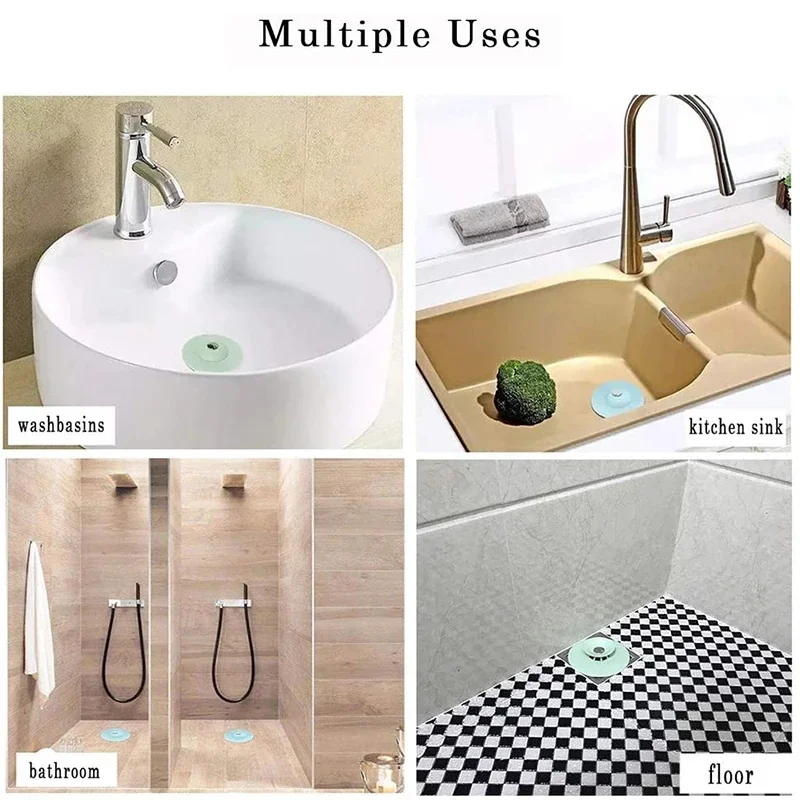 

2Pcs Kitchen Accessories Vegetable&Fruit Skin Press Type Skin Anti-clogging Sink Filter Kitchen Tools Anti-blocking Sucker