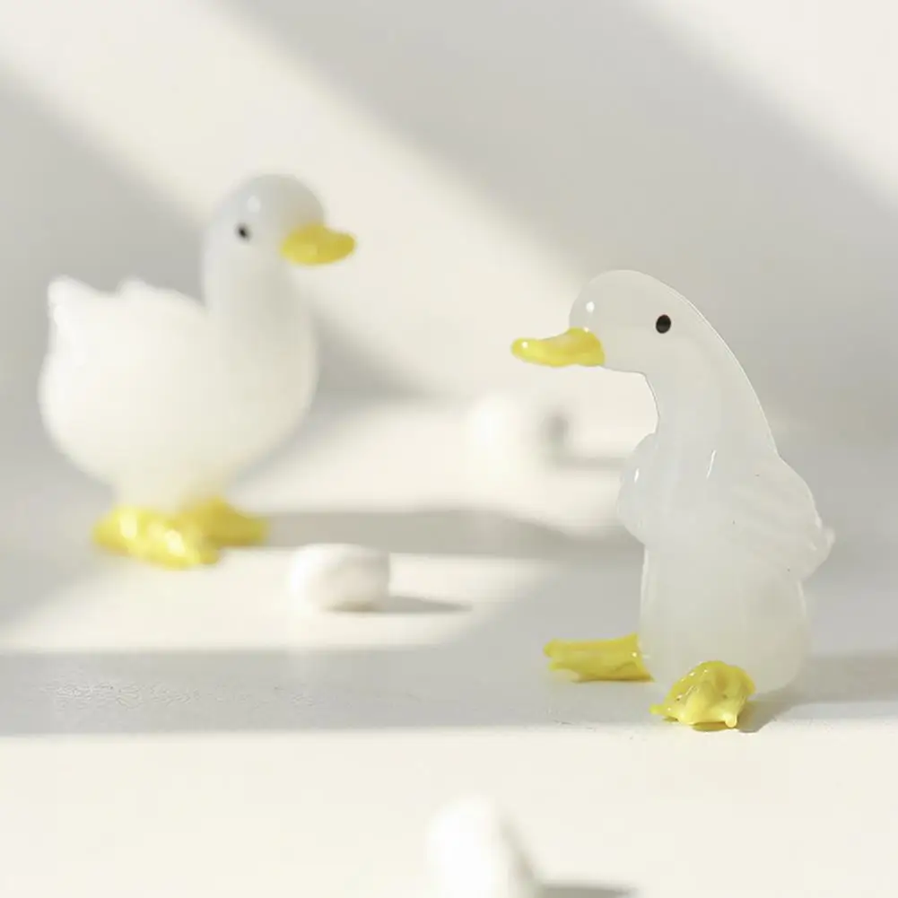 

Goose Model High Simulation Desktop Decoration Glass Artificial Mini Swan Ornaments for Gifts