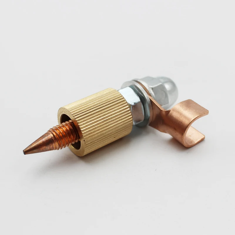 

Brass welding ground earth clamp with copper cable wire crimp connector
