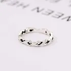 Женское регулируемое кольцо Todorova, винтажное Открытое кольцо серебряного цвета с геометрическим узором, классическое Ювелирное Украшение