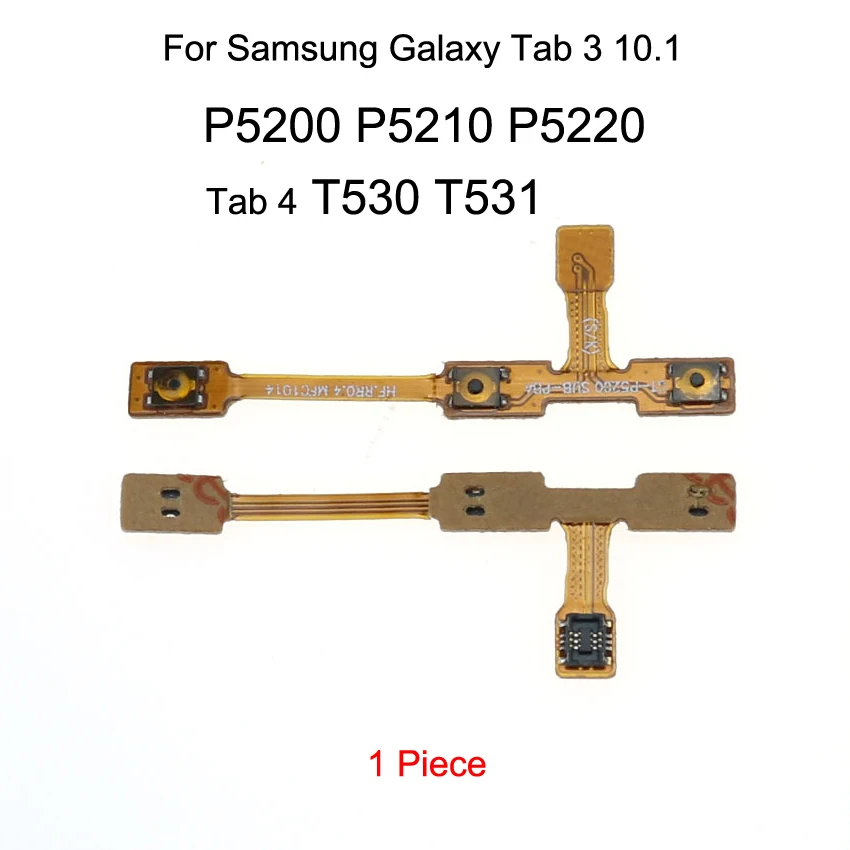YuXi 1 шт. кнопки включения питания и громкости гибкий кабель для Samsung Galaxy Tab 2 3 4 7. 0