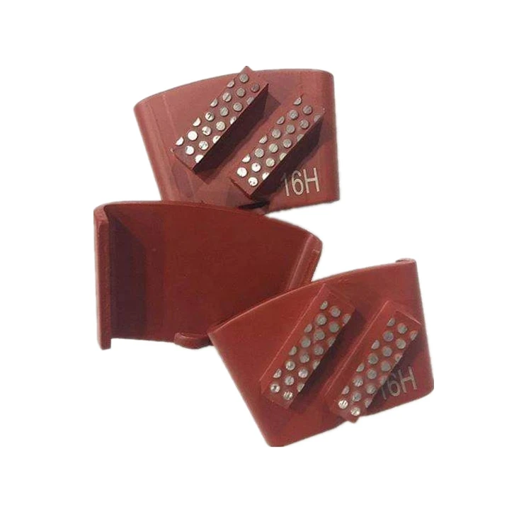 GT45 Double Bar Segments HTC Diamond Grinding Block New Design Sharp Grinding Head for HTC Grinder Concrete Renovation 12PCS