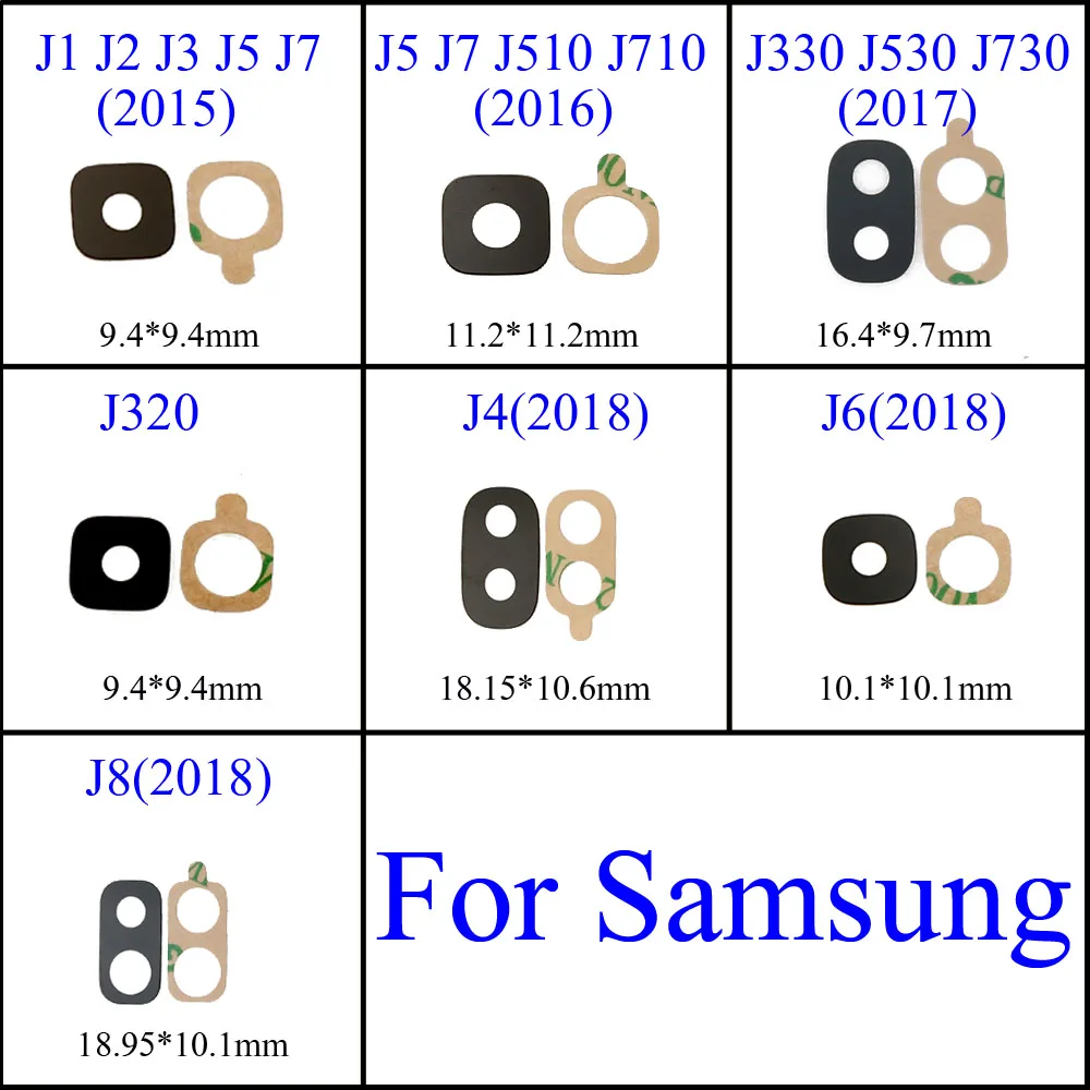 

Стеклянный чехол для телефона Samsung Galaxy J1 J2 J3 J4 J5 J6 J7 J8 2017 J510 J710 J730 J320 J330 J530, задняя камера, стеклянная крышка объектива