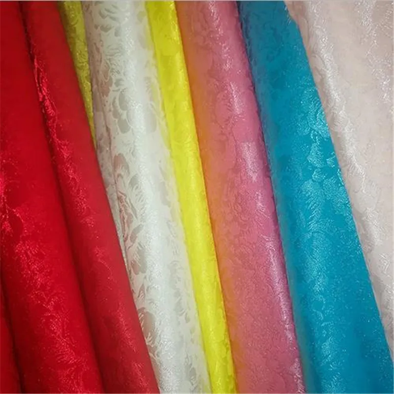 Жаккардовая жаккардовая парчовая шелковая ткань с пионами от 5mete CF966/ткань для