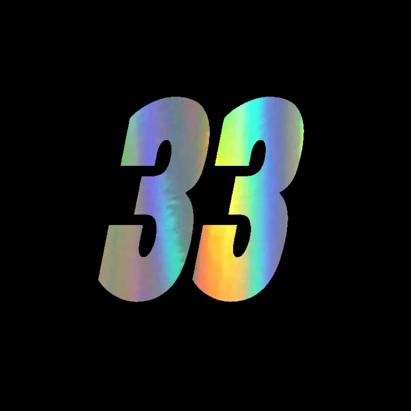 Виниловые наклейки и Переводные картинки для автомобиля Lucky Number 33 креативные