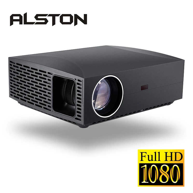 Кинопроектор ALSTON F30 F30UP Full HD 1080P 4K 6500 лм Android Wi Fi Bluetooth HDMI|Проекторы для домашнего