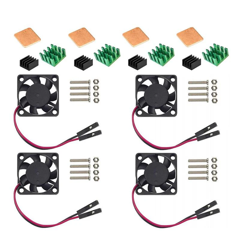 Raspberry Pi 3 B + охлаждающий вентилятор 5 в постоянного тока с радиаторами для 3b 2b Model
