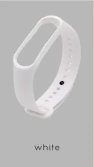Браслет для Xiao mi band 3 mi Band 4 спортивный ремешок силиконовый ремешок для mi band 3 mi band 4 аксессуары браслет ремешок - Цвет: White
