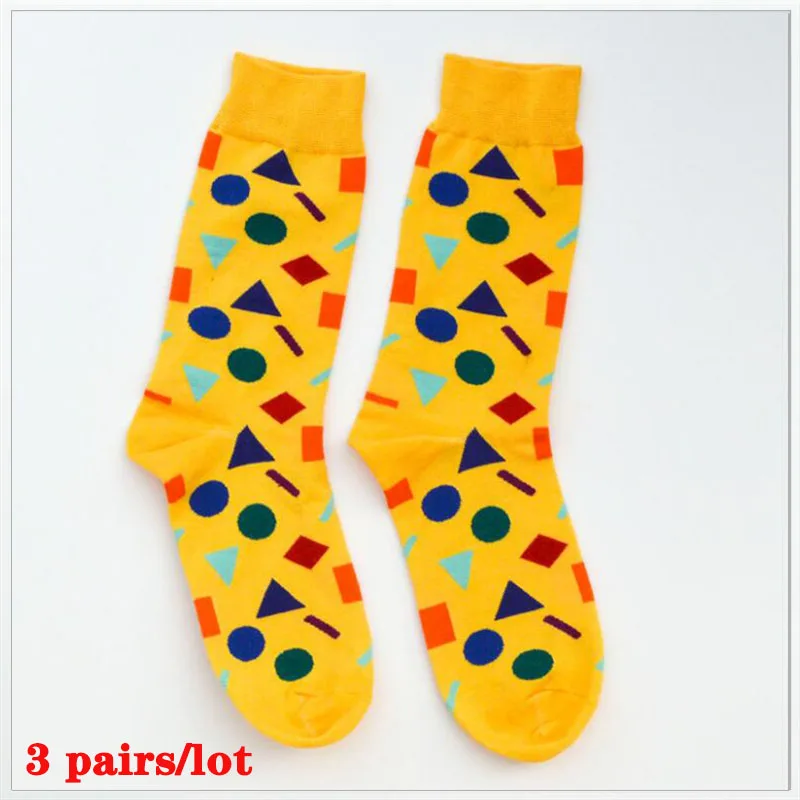 Модные Красочные хлопковые мужские счастливые носки в горошек CRAZY FLY 2020